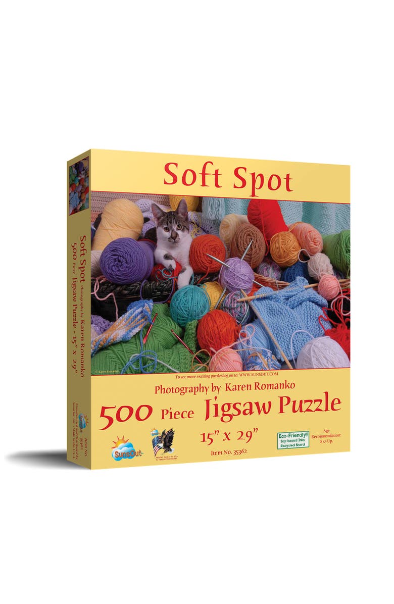Sunsout Soft Spot 500 piece Jigsaw Puzzle for Adults, Main, color, Multicolor