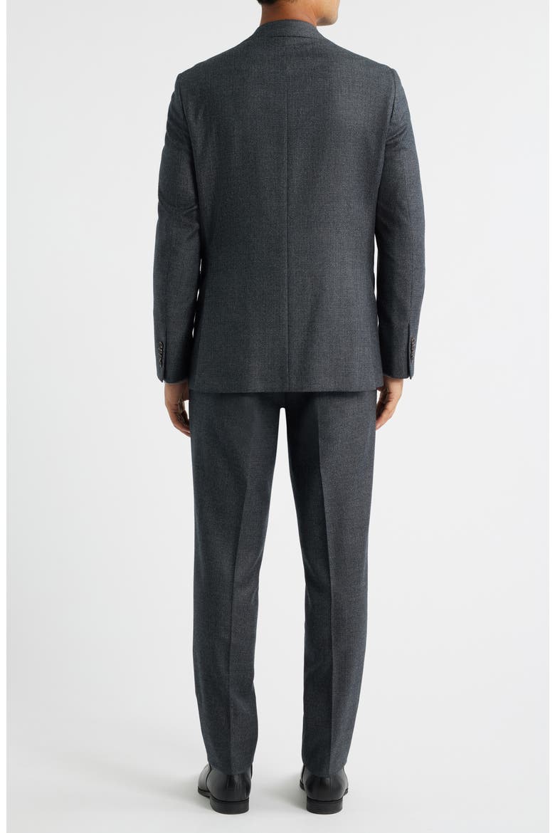 Montana Charcoal Grey Screen Weave Super 110s Wool Suit (Men