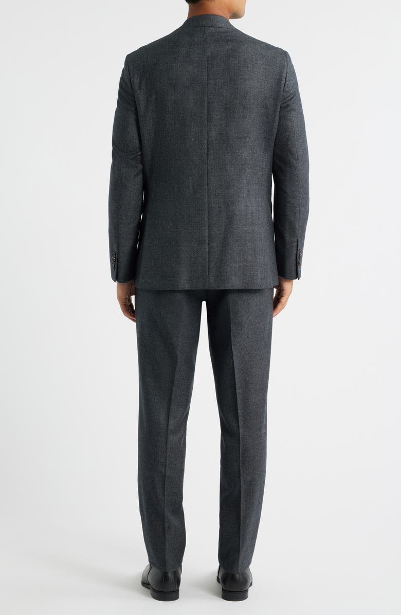 Jack Victor Montana Charcoal Grey Screen Weave Super 110s Wool Suit, Alternate, color, Charcoal