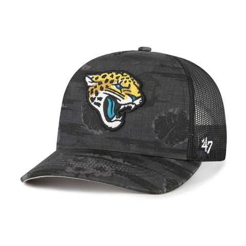 Men's '47 Black Jacksonville Jaguars Fiji Trucker Adjustable Hat