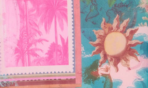 Afrm Tegan Animal Print Mesh Maxi Skirt In Blue