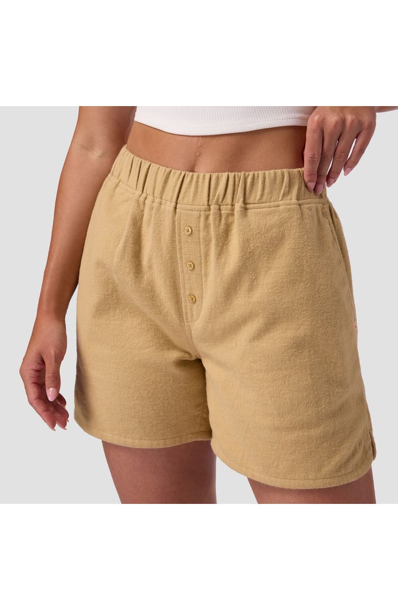Stoic Finnley Flannel Short - Women's, Alternate, color, Taos Taupe