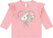 Huxbaby Whimsical Unicorn Frill Top