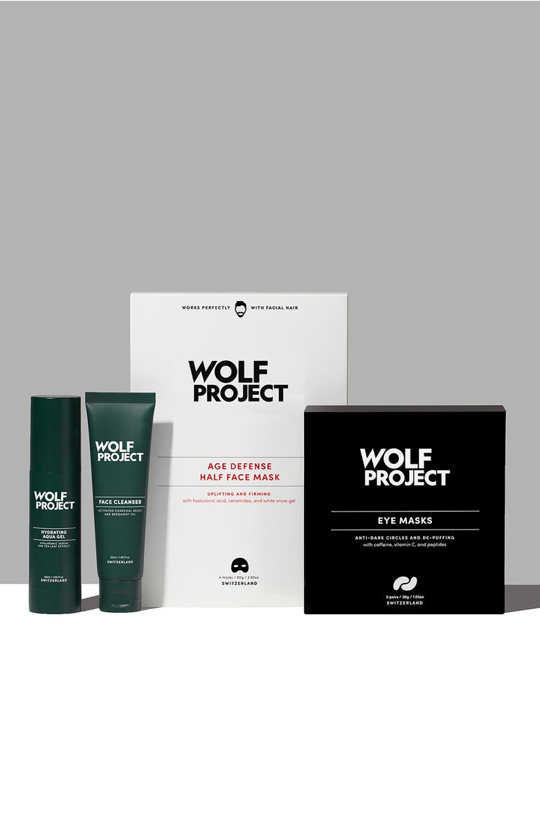 Wolf Project 4-Pack Anti-Age Face Masks, Alternate, color,