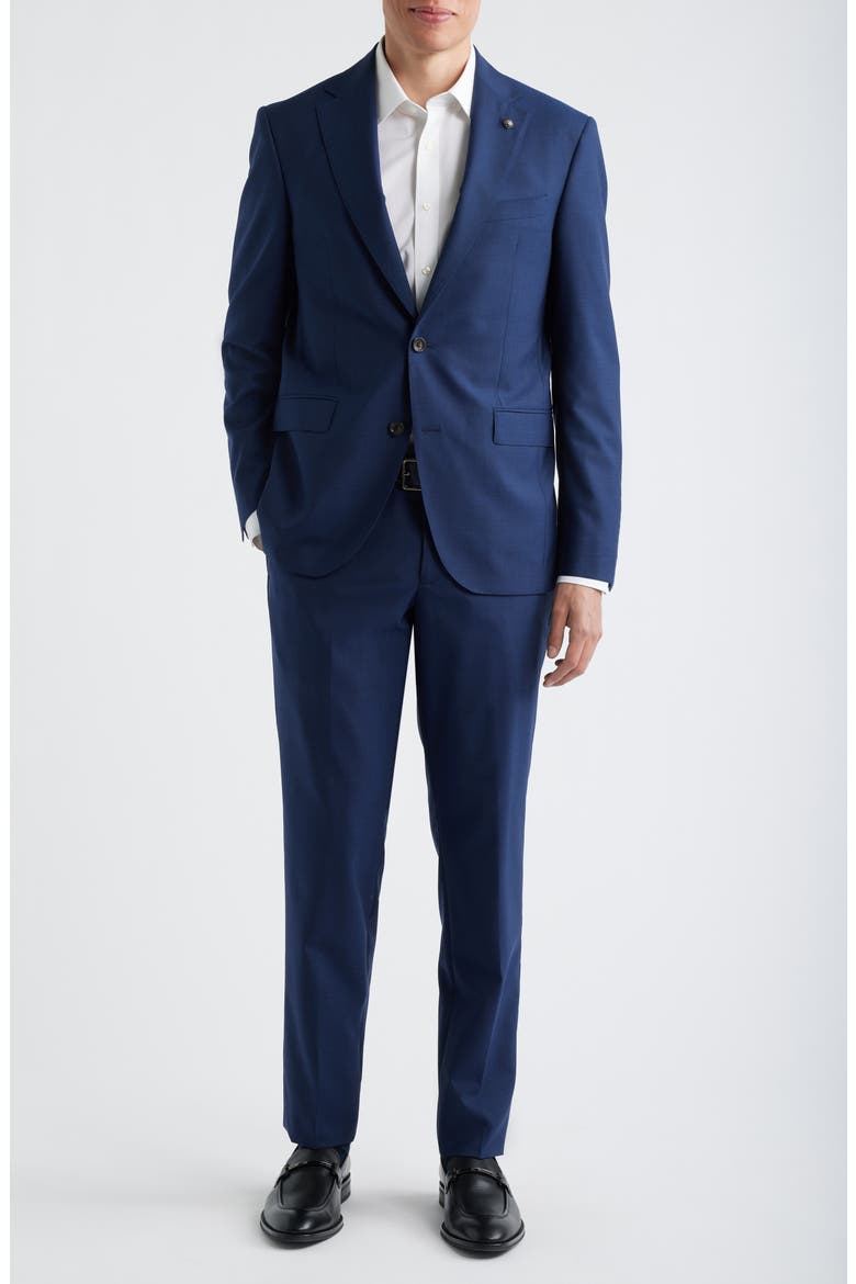 Esprit High Blue Super 120s Wool Suit, Main, color, BLUE