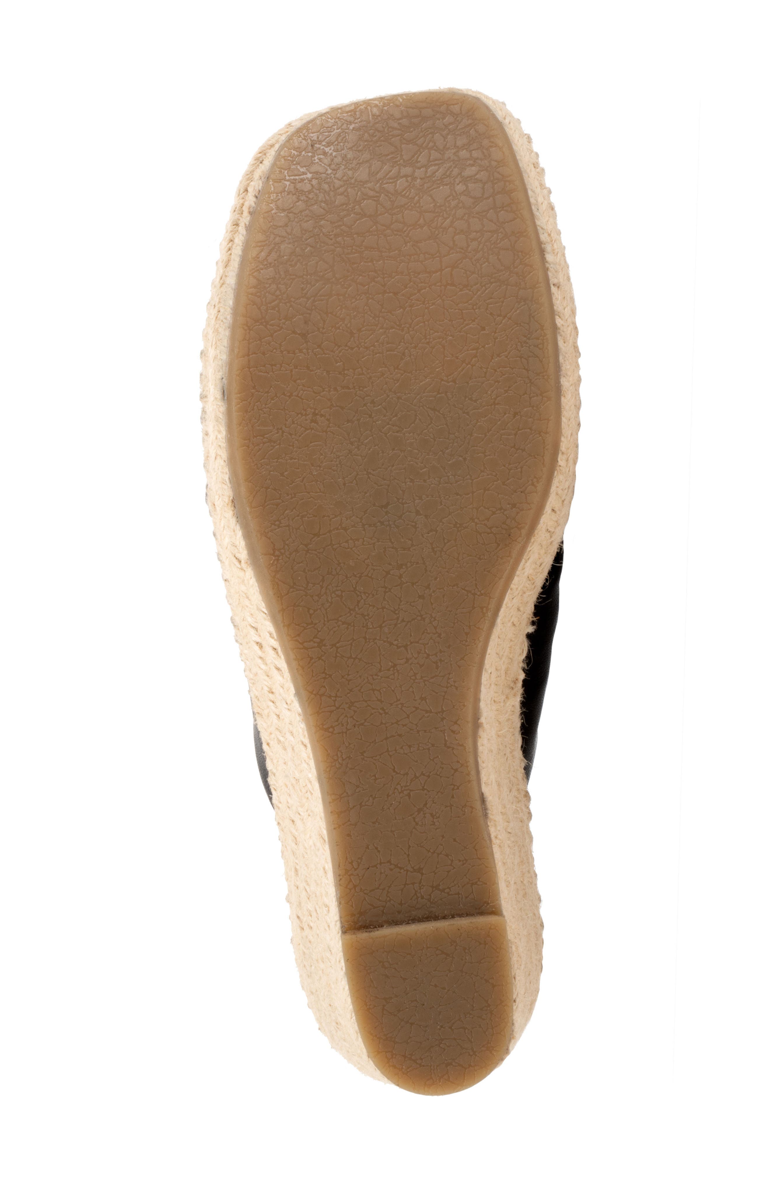 SoftWalk<sup>®</sup> Hastings Espadrille Platform Wedge Slide Sandal, Alternate, color, Black