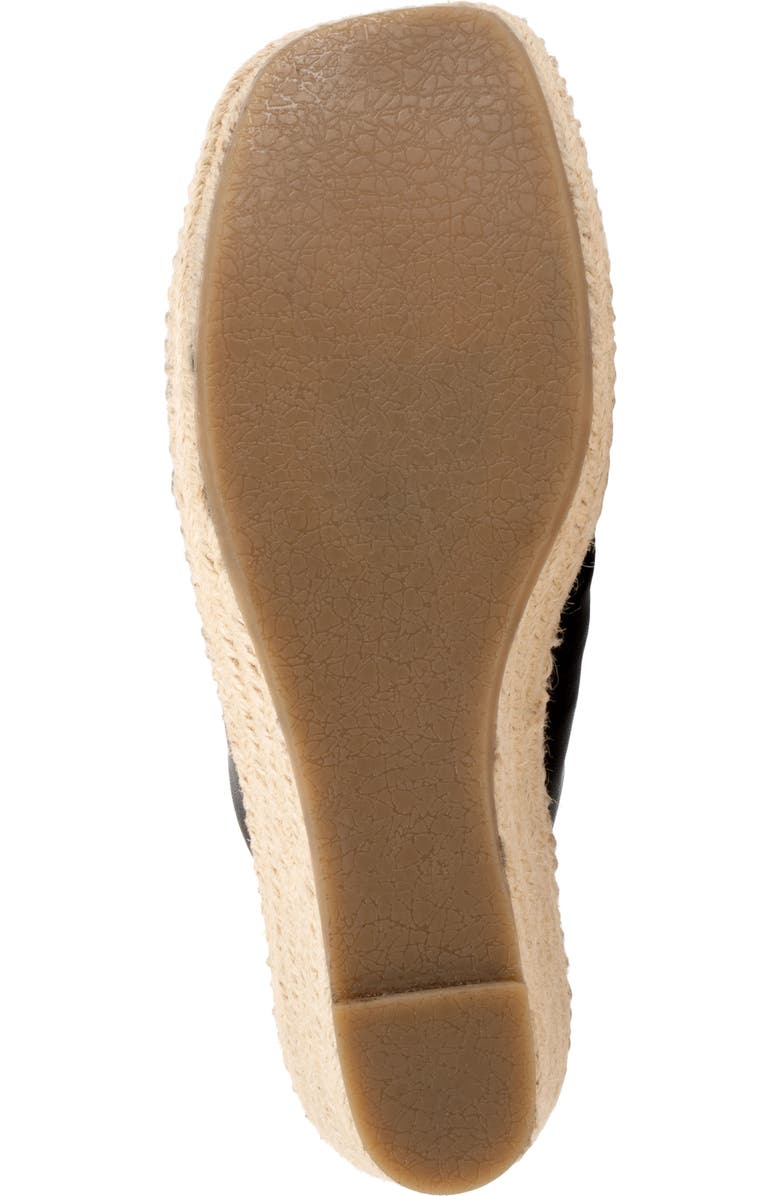SoftWalk<sup>®</sup> Hastings Espadrille Platform Wedge Slide Sandal, Alternate, color, Black