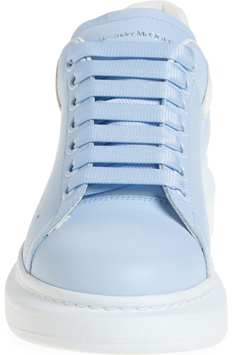 McQueen Seasonal Oversize Sneaker, Alternate, color, Shirting Blue/ White