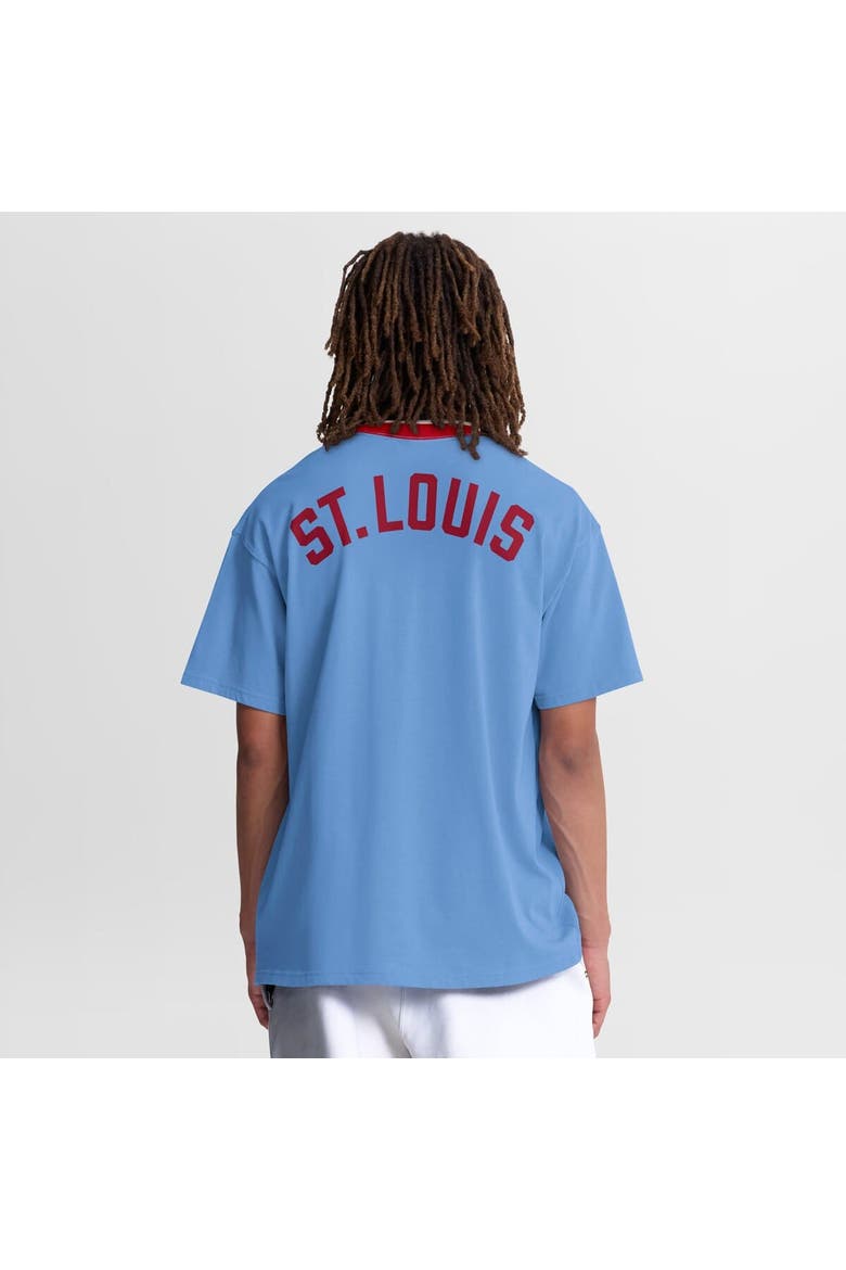 Men's Nike Light Blue St. Louis Cardinals Cooperstown Collection Ringer T-Shirt, Alternate, color, Light Blue