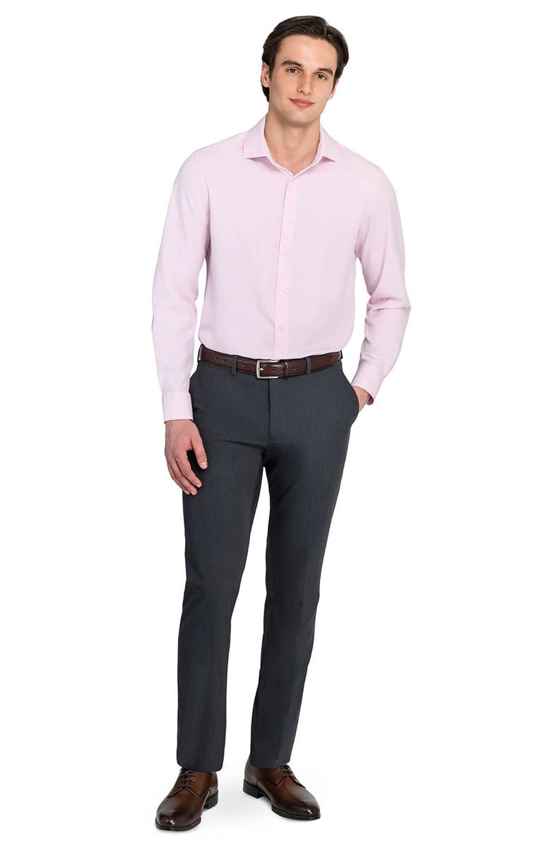 W.R.K Slim Fit Solid Performance Dress Shirt, Alternate, color, Pink