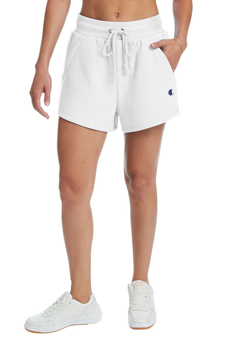 Reverse Weave Shorts, Main, color, WHITE