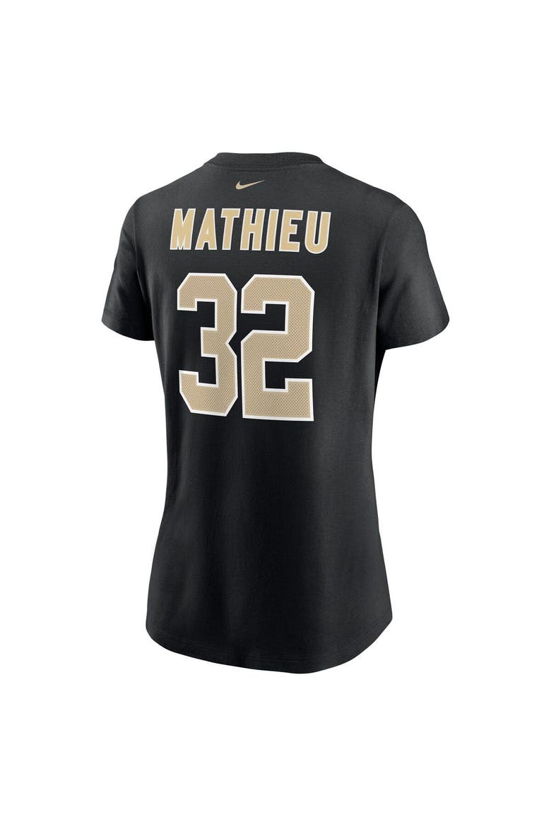Women's Nike Tyrann Mathieu Black New Orleans Saints Player Name & Number T-Shirt, Alternate, color, Black