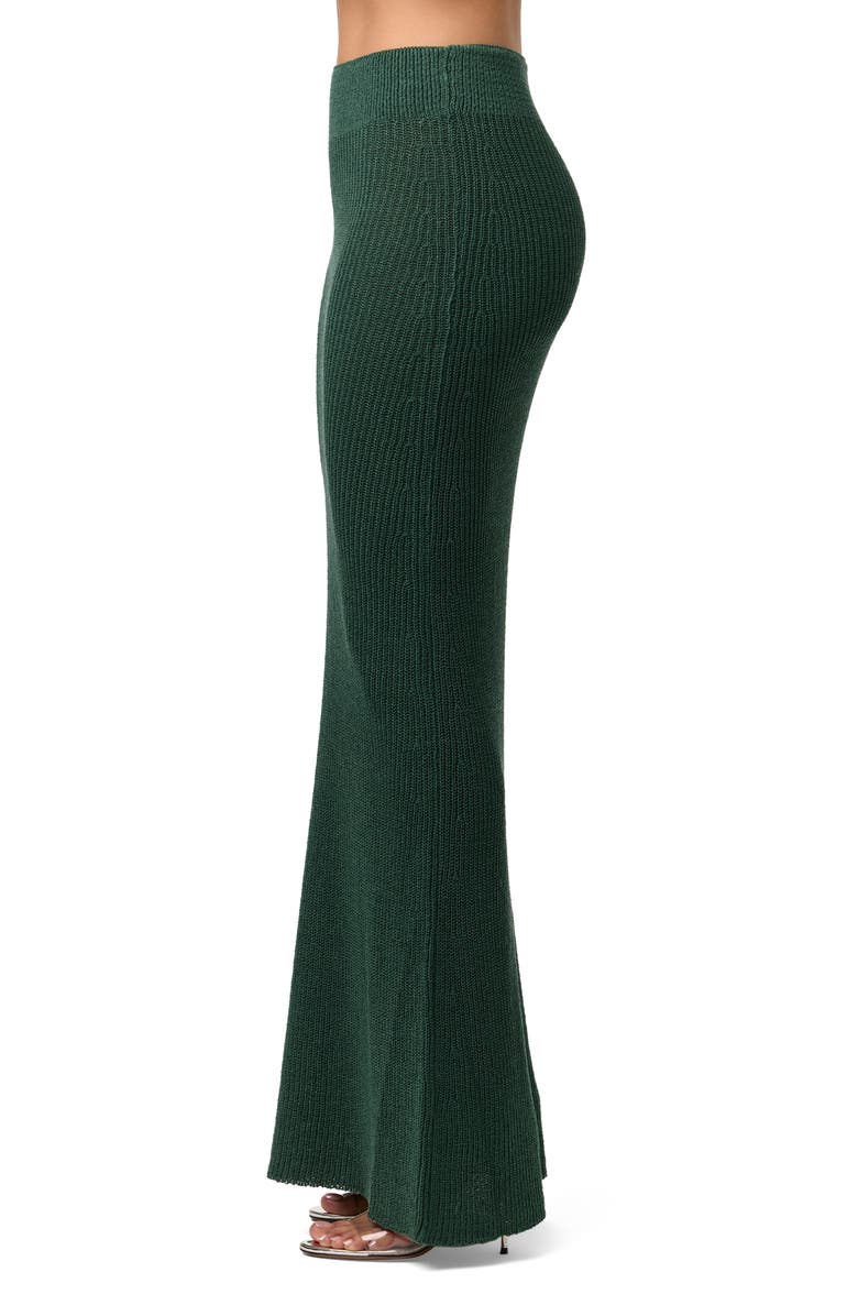 Naked Wardrobe Maxi Sweater Skirt, Alternate, color, Pine Green