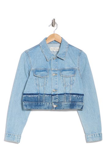 SLVRLAKE SLVRLAKE REWORK FITTED DENIM TRUCKER JACKET