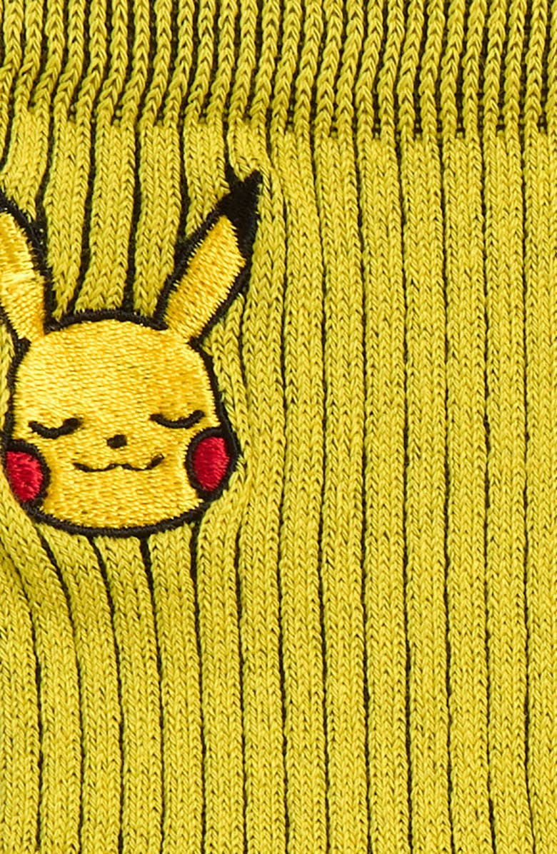 Stance Kids' Pikachu Cotton Blend Crew Socks, Alternate, color,