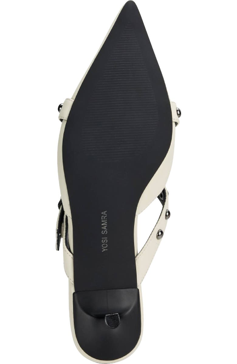 Yosi Samra Alexis Pointed Toe Kitten Heel Mule, Alternate, color,