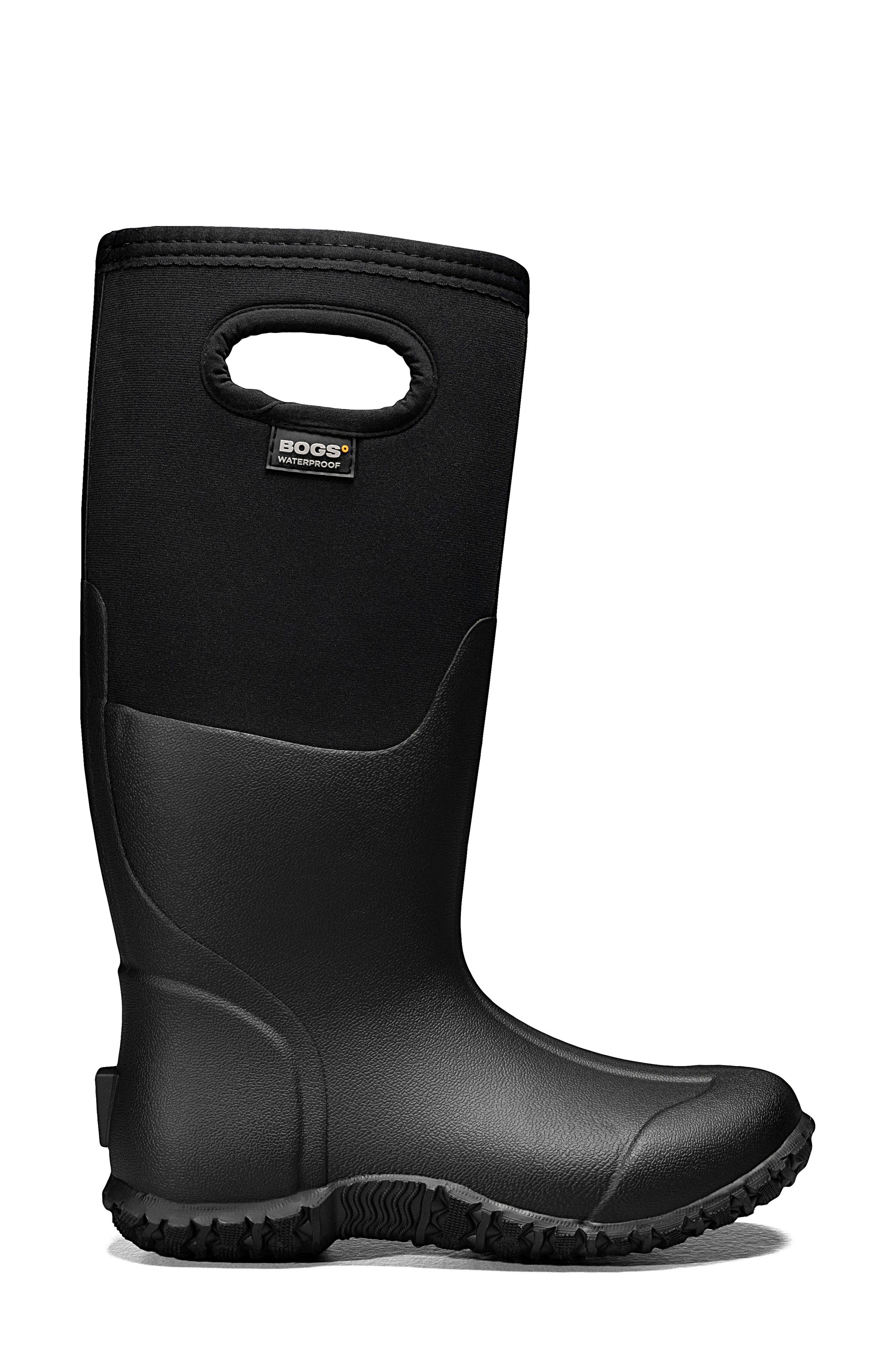 Bogs Mesa Insulated Waterproof Rain Boot, Alternate, color, Black