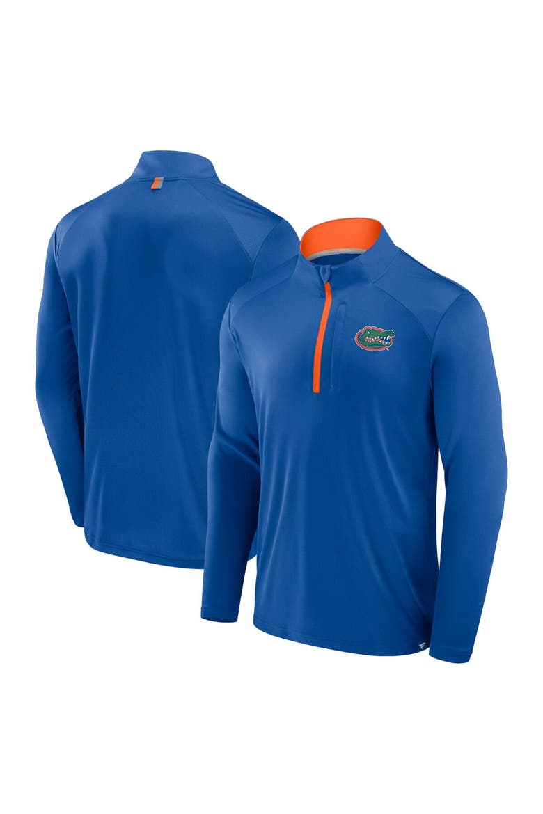Men's Fanatics Royal Florida Gators Fundamental Defender Quarter-Zip Jacket, Main, color, Royal