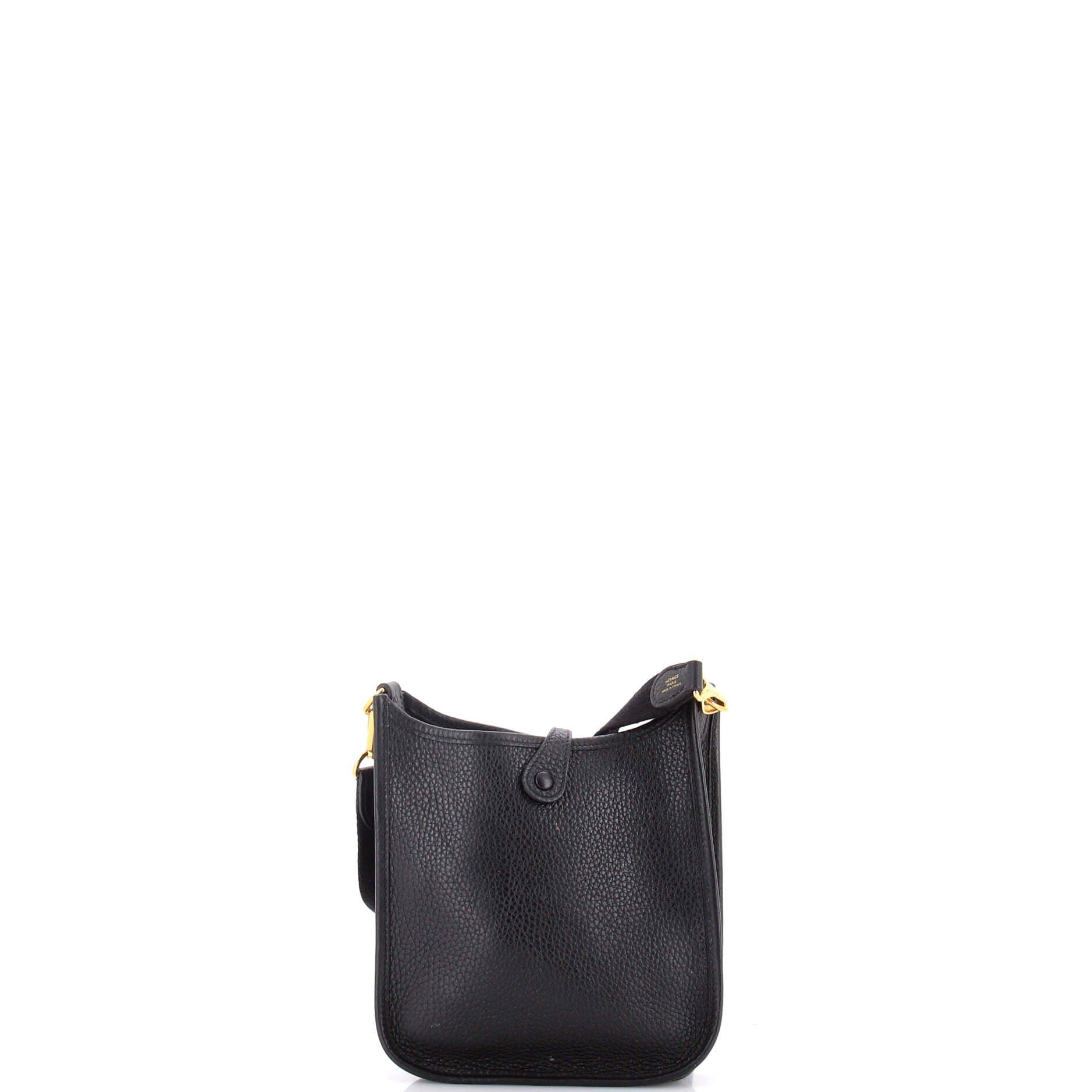 Pre-Owned Hermes Evelyne Bag Gen III Clemence TPM, Alternate, color, Noir