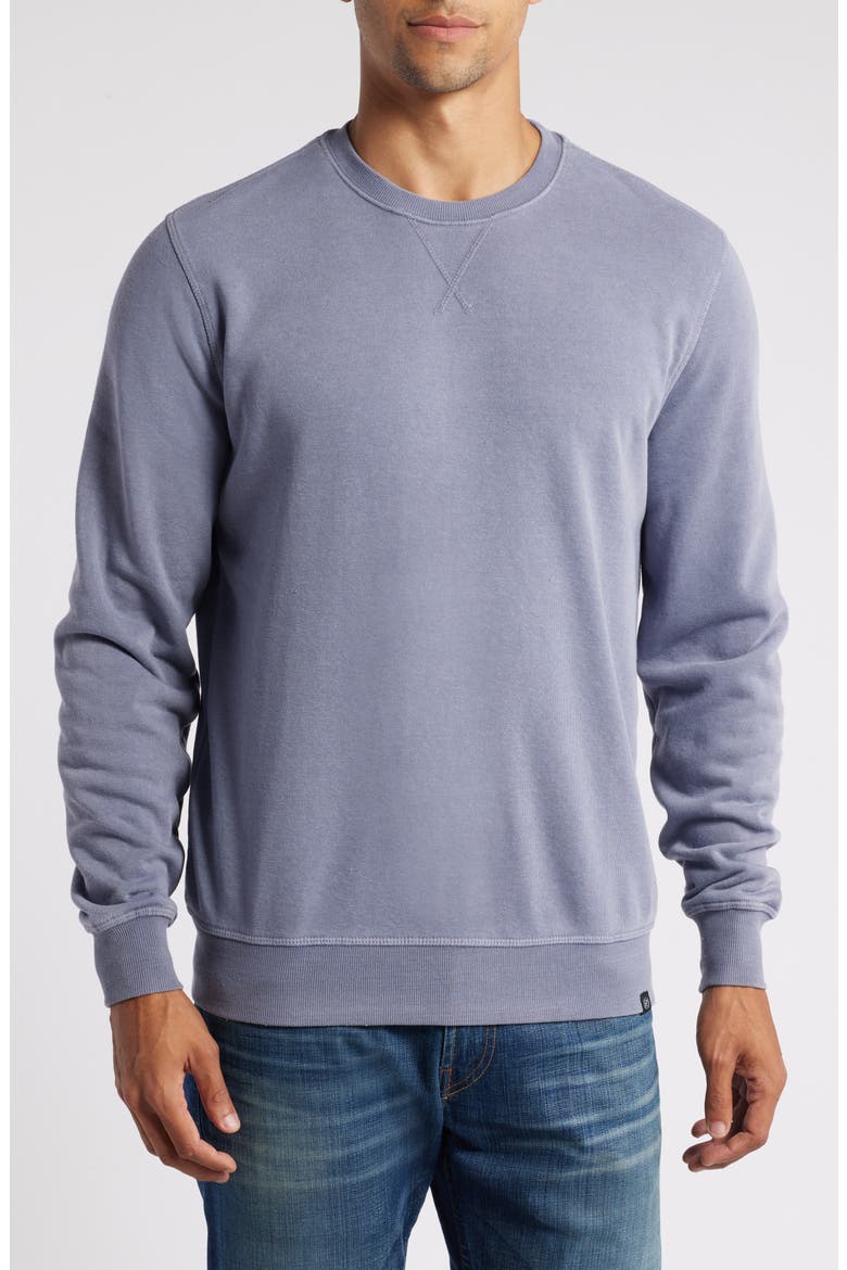 Mineral Wash Fleece Sweatshirt, Main, color, ZINC