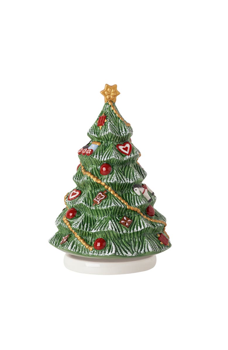 Villeroy & Boch Nostalgic Melody Turning Christmas Tree Figurine, Main, color, Multi
