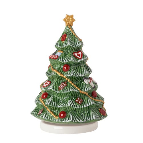 Villeroy & Boch Nostalgic Melody Turning Christmas Tree Figurine In Multi