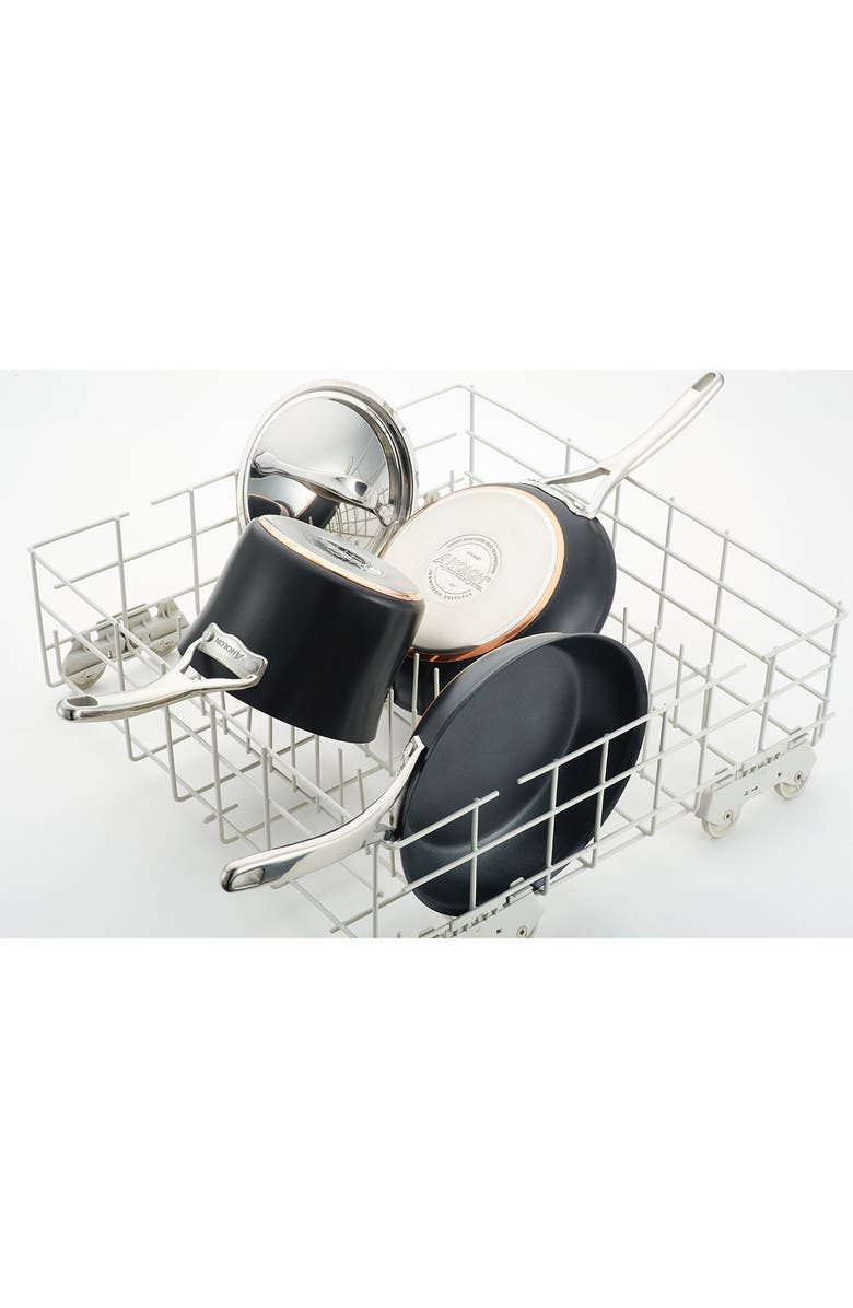 ANOLON Two-Piece Nonstick Skillet Set, Alternate, color, Onyx