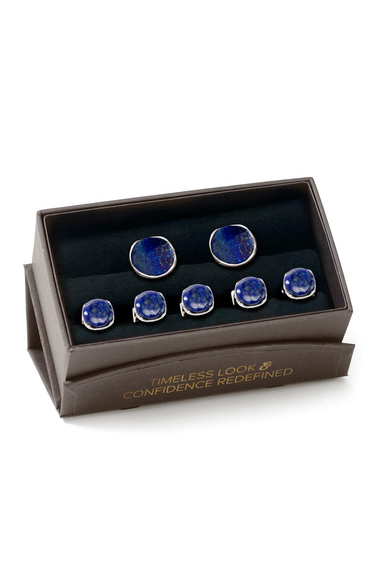 Cufflinks, Inc. Lapis Cuff Links & Studs Set, Alternate, color,
