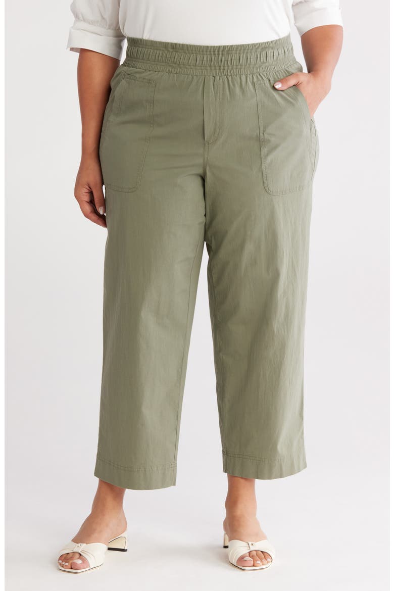 Skyrise Patch Pocket Straight Leg Pants, Main, color, LILY PAD