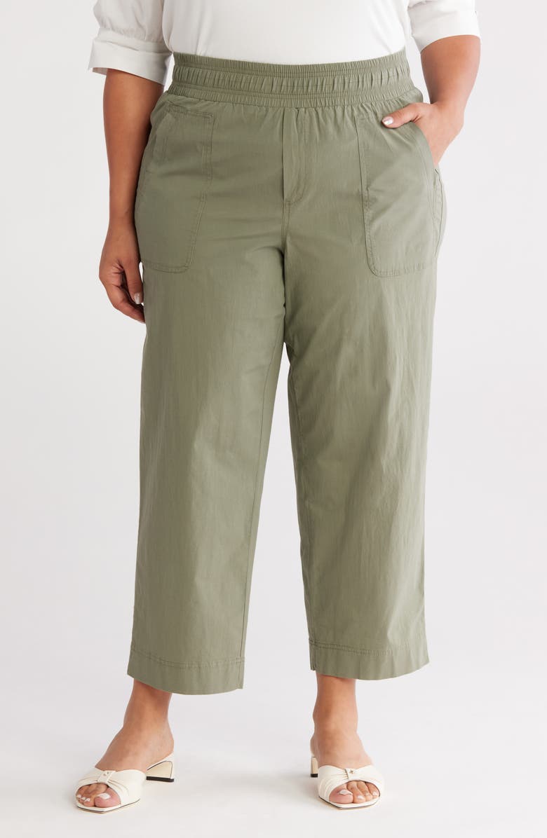 Wit & Wisdom Skyrise Patch Pocket Straight Leg Pants, Main, color, Lily Pad