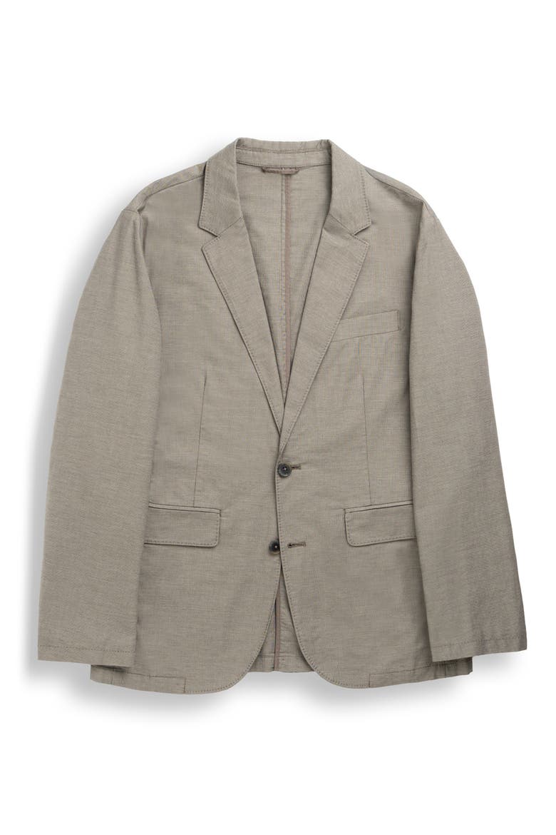 Gunn Stretch Cotton Suit Jacket, Alternate, color, LATTE