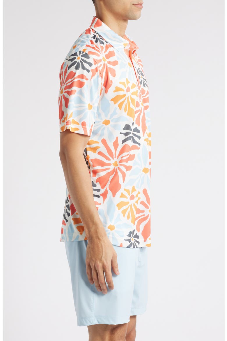 Donald Floral Golf Polo, Alternate, color, MELON