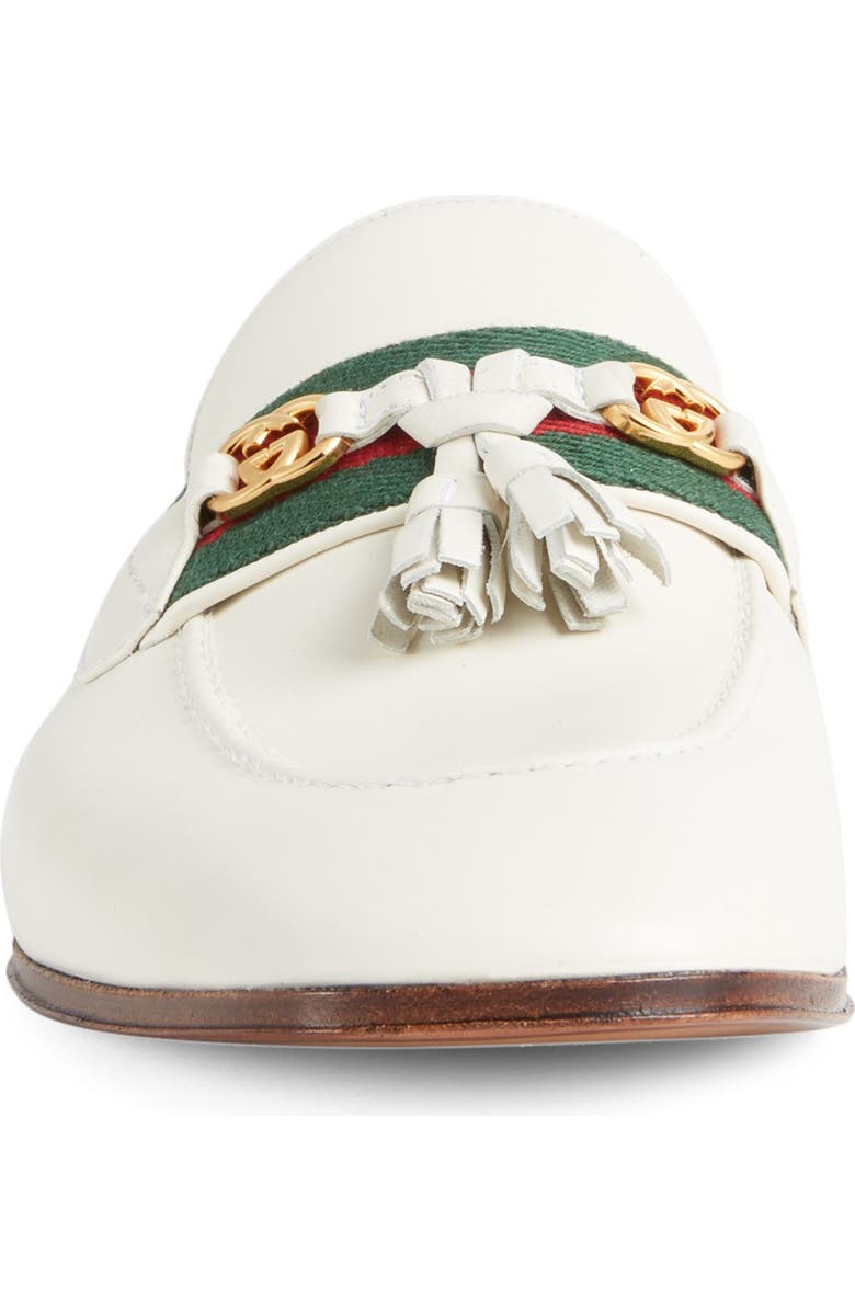 Gucci Paride GG Web Tassel Mule, Alternate, color,