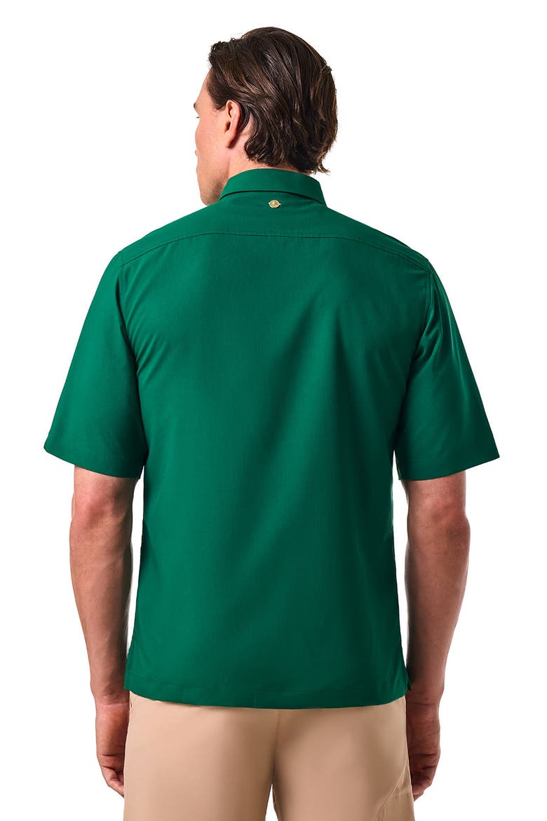 Men's Safari Camp Camp Shirt, UPF 50+ Sun Protection, Alternate, color, Eden Green