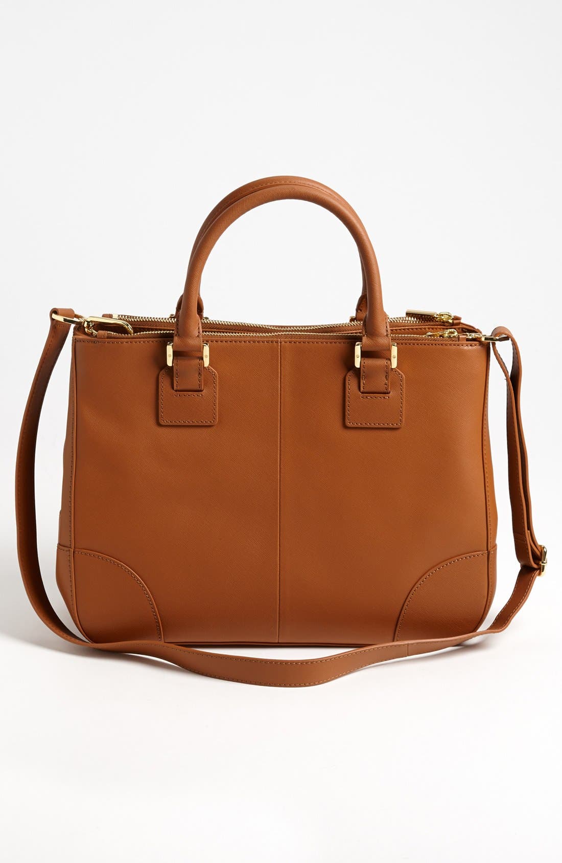 'Robinson' Double Zip Tote, Alternate, color, LUGGAGE