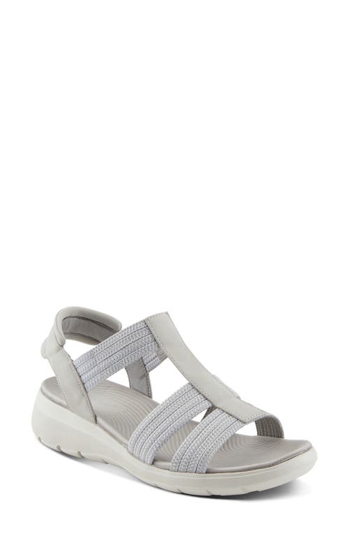 Flexus By Spring Step Cardona Wedge Sandal In Grey
