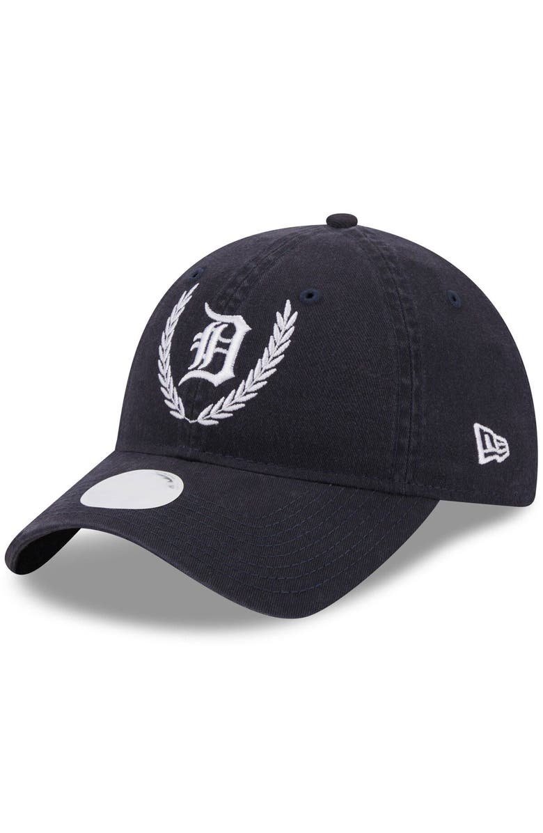 New Era Women's New Era Navy Detroit Tigers Leaves 9TWENTY Adjustable Hat, Main, color, 