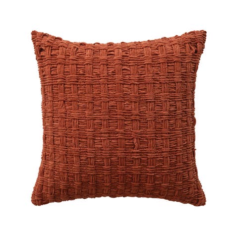 Chenille Woven Square Pillow