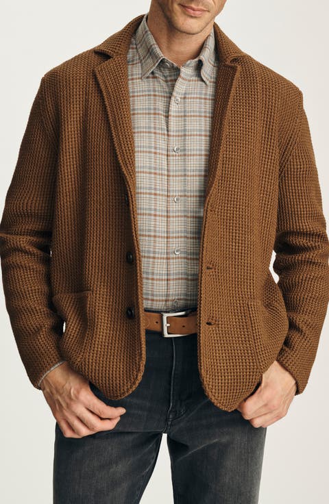Birch Waffle Knit Sweater Blazer