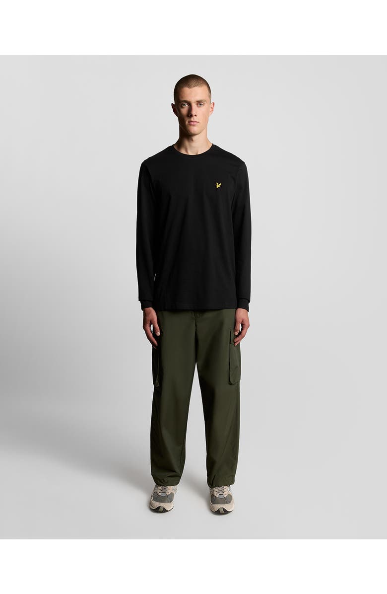 Lyle & Scott Plain Long Sleeve T-Shirt, Alternate, color, Jet Black