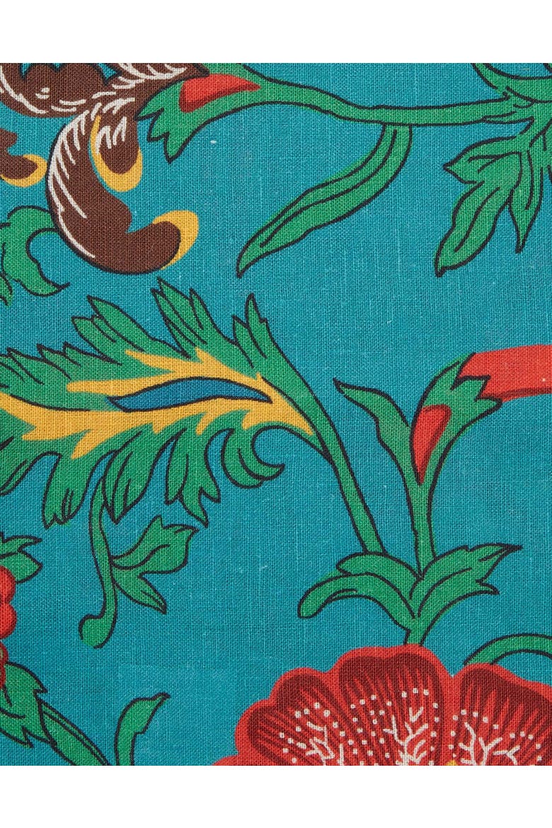 Large Napkins Set Of 2 (45X45) Dragon Flower Turche Turquoise, Alternate, color, Dragon Flower Turche Turquoise