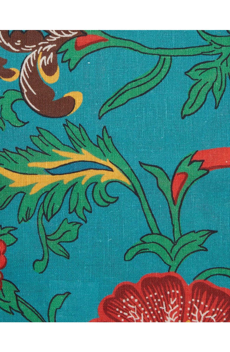 La DoubleJ Large Napkins Set Of 2 (45X45) Dragon Flower Turche Turquoise, Alternate, color, Dragon Flower Turche Turquoise