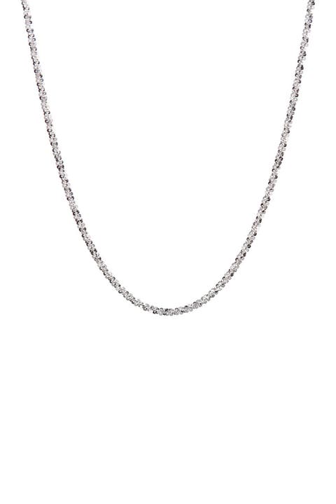 Sterling Silver Twisted Chain Necklace