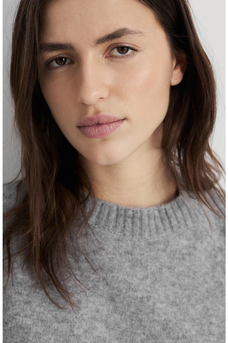 Relaxed Crewneck Sweater, Alternate, color, GREY