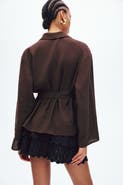 H&M Oversized Tie-belt Blazer