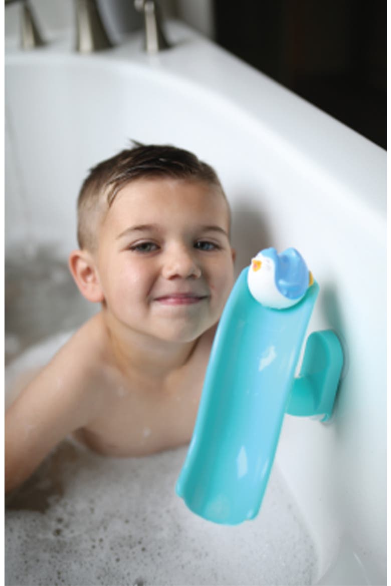Penguin Slide Bath Playset, Alternate, color, TEAL ASSORTED