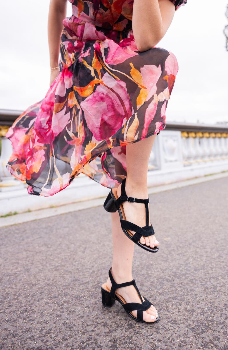 L'Amour des Pieds Mabry T-Strap Sandal, Alternate, color, Black