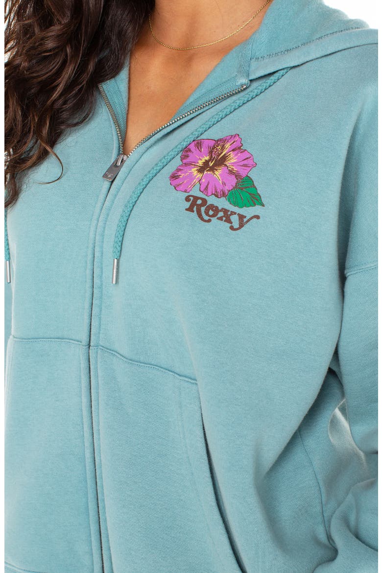Lineup Graphic Zip-Up Hoodie, Alternate, color, MINERAL BL