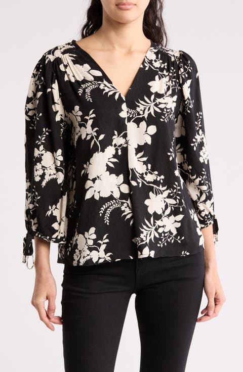 Jacquard Floral Top