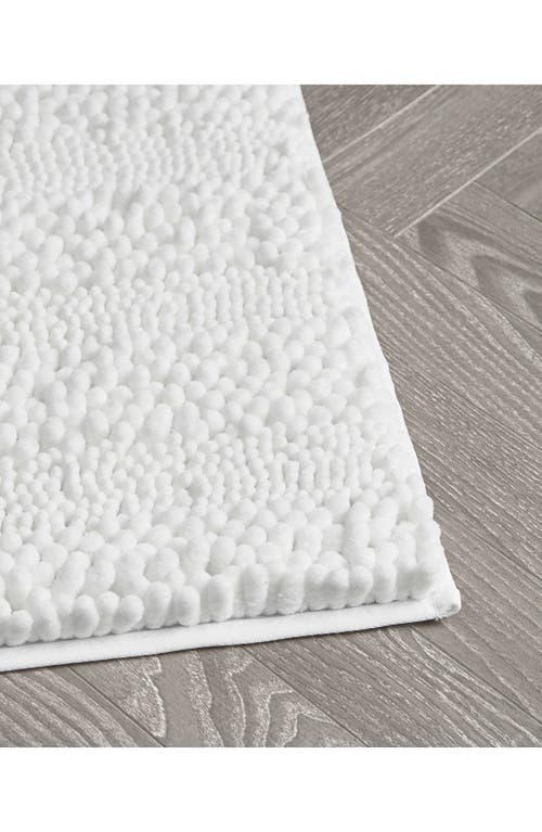 Laura Ashley Chenille Set Of 2 Bath Rugs In White